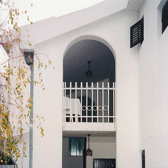 Entrance to the villa